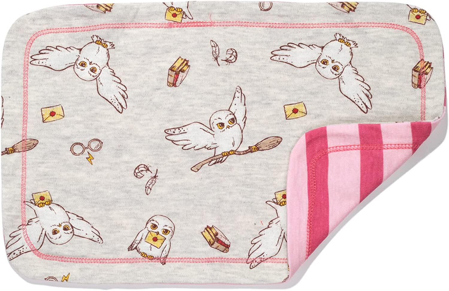 Harry Potter Baby Zip Up Sleep N' Play Coverall Bib Blanket and Burp Cloth 4 Piece Outfit Set Newborn - Image 5